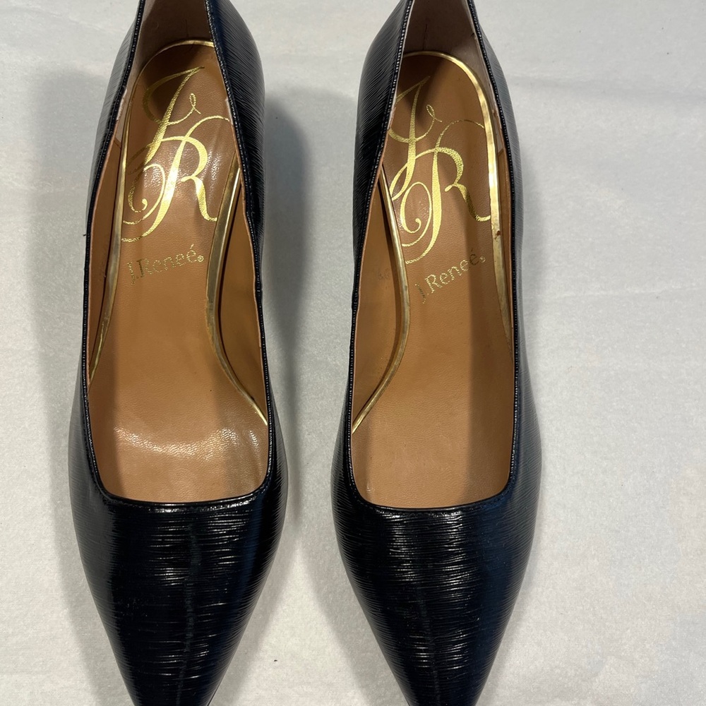 J.Renee Textured Black Heels